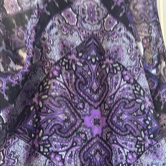 TeenBell Purple and Gray Asymmetrical Tank Top - Picture 5 of 6